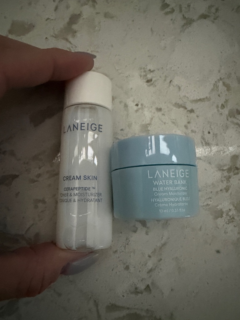 LANEIGE Mini Cream Skin Toner & Water Bank Moisturizer Duo